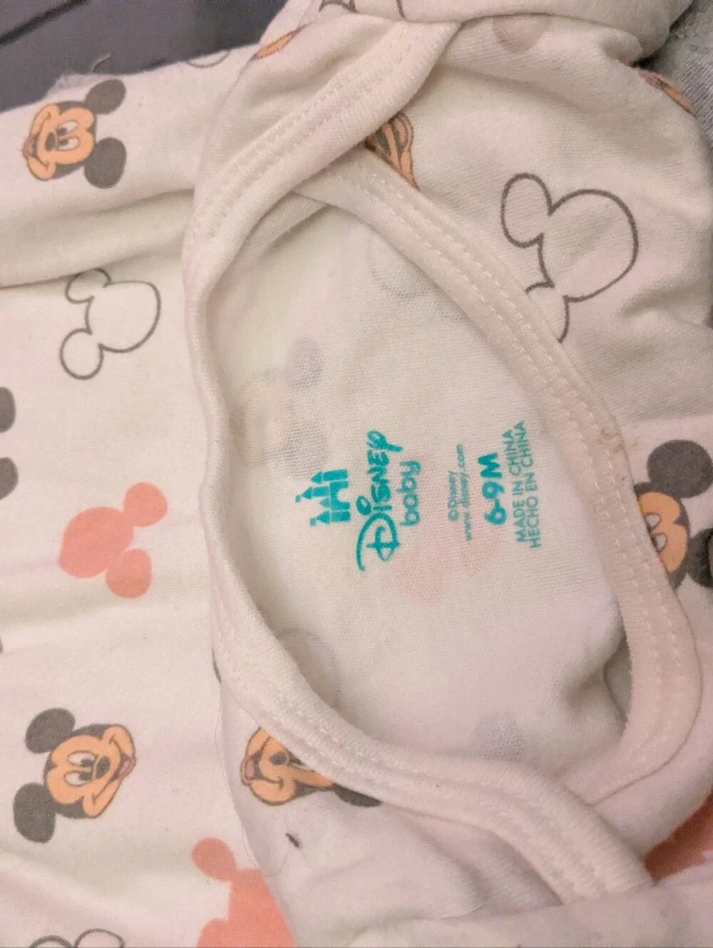 disney onesies - size 6-9 months